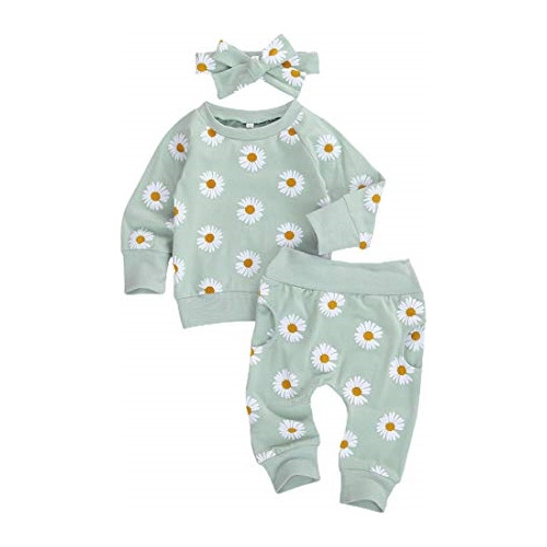 Ropa Para Bebé Conjunto De 3 Piezas Para Niña Talla 12-18m