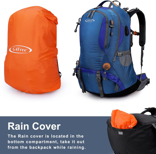 G4free Mochila De Senderismo De 50 L Mochila Impermeable De