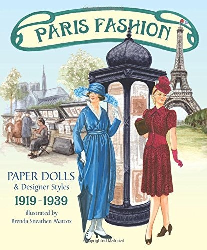 Munecas De Papel De Moda Paris Y Estilos De Disenador 191919