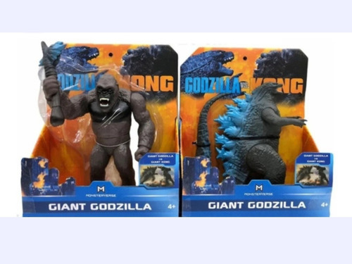 Imagen 1 de 3 de Muñecos Godzilla Vs King Kong  Articulados X2 C 