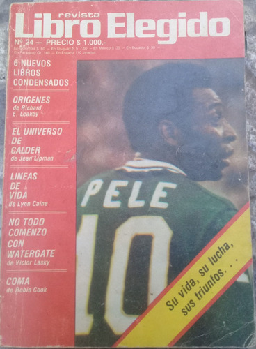 Revista Antigua**libro Elegido** Nº 24 Mayo 1978, Tapa:pele (Usado)