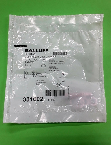 Sensor Indutivo Balluff Bes 516-324-g-e5-c-s49, M8x1 Sn=2mm