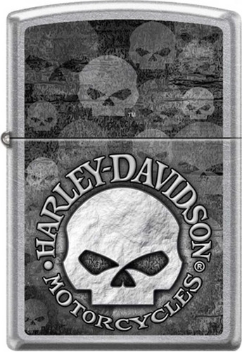 Zippo Harley Davidson Skull Original Garantia 27801