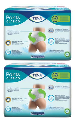 2un Tena Pants Clásico L X 16un Ropa Interior Para Adulto