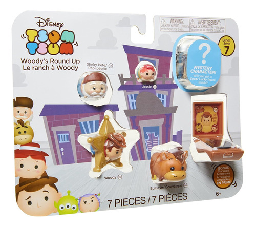 Tsum Tsum Disney - 7 Personajes De Serie 7 Woodys Round Up