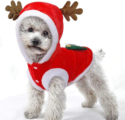 Disfraz De Navidad Para Perro Mascota Ropa Para Perros