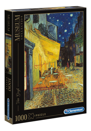 Rompecabezas Clementoni Museum Collection Van Gogh  - Café Terrace at Night 31470 de 1000 piezas