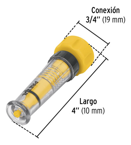 Chiflón 4in De Plástico Para Manguera Pretul