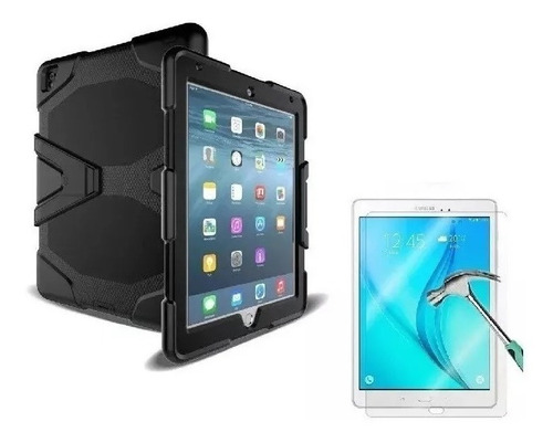 Funda Uso Rudo + Mica Para iPad Air 2 A1566 A1567 Protector 
