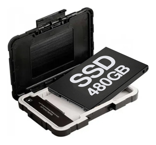 Imagen 2 de 5 de Disco Solido Ssd 480 Gb + Case Adata Ed600 Disco Externo Usb
