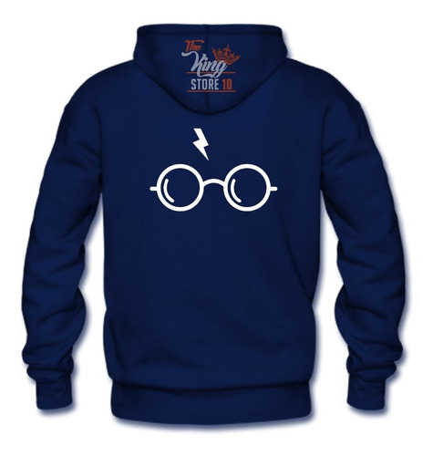 Poleron Cierre, Harry Potter, Hogwarts, Lentes, Xxxl / Kingstore10