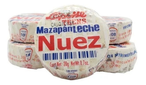 Imagen 2 de 3 de Mazapan Leche Y Nuez Laposse 18 Pzas