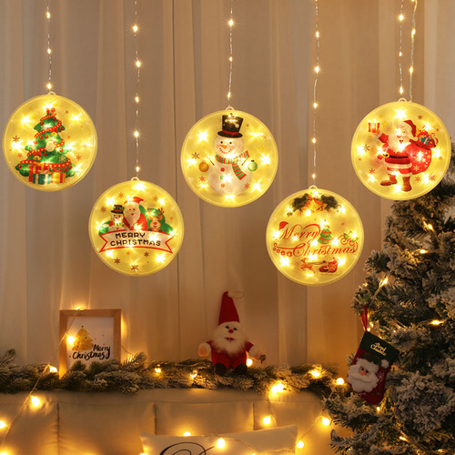 Ventana De Navidad Cadena De Hadas Luces Colgantes Navidad