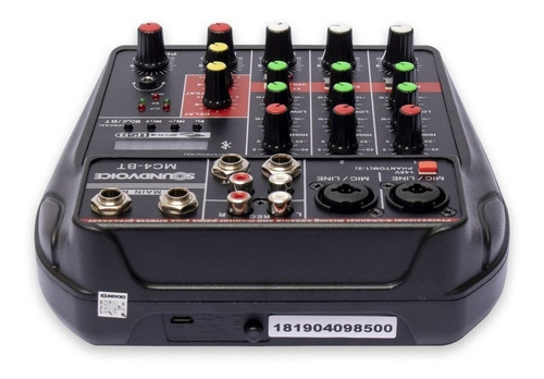 Imagem 3 de 3 de Console Soundvoice MC4-BT de mistura 110V/220V