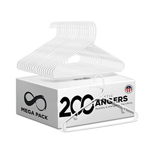 Ganchos De Plástico Estándar Blancos, Mega Pack, 200 ...