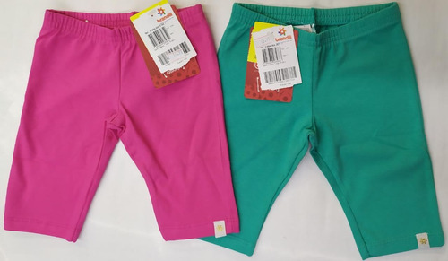 Kit 2 Calças Legging Infantil Brandili 21664 Rs Vd - Tam 1