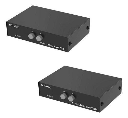 2pcs Db 9pin Red 2port Switch Rs232 Switcher Caja Ethernet