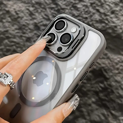 Funda Para iPhone Magsafe Uso Rudo Con Mica Lentes Cámara