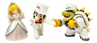 Super Mario Odyssey 3 Figuras Boda Bowser Princesa Peach