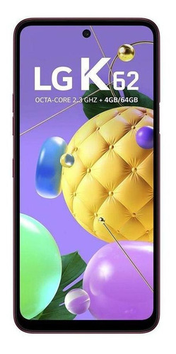Smartphone LG K62 64gb 48mp Tela 6,6 Vermelho Lacrado Novo