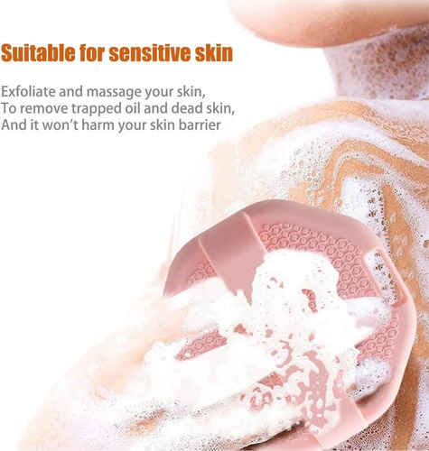 Silicone Body Scrubber With Handle Hook Up, Silicone Loofah