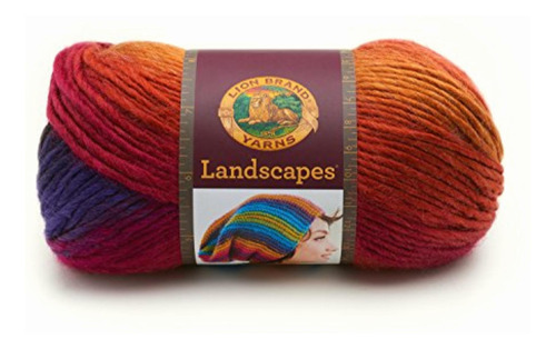 Lion Brand Yarn 545-109 Ovillo De Lana, Volcano, 1, 1