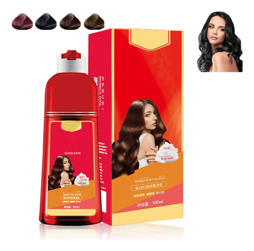 Champú Colorante Para El Cabello Zhihuashi Plant Bubble, Bei