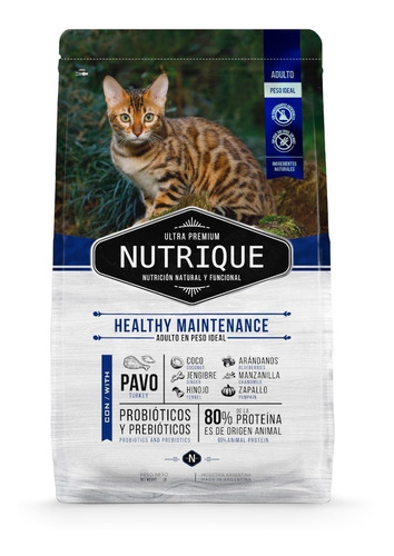 Alimento Nutrique Healthy Cat Gato Adulto 6 Kg + Sorpresa