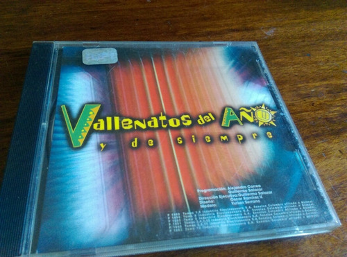 Cd Vallenatos Del Año-y De Siempre.  Ljp