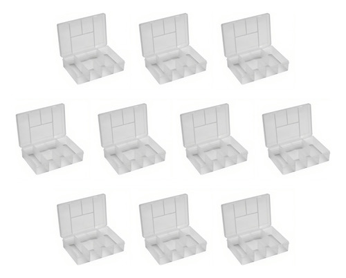 Set X 10 Caja Organizadora Plástico 5 Divisiones Gavetero