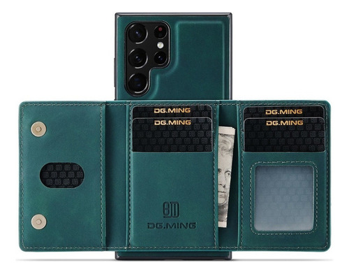 B Funda De Polipiel Tarjeta For Samsung Galaxy S20 S21 S22