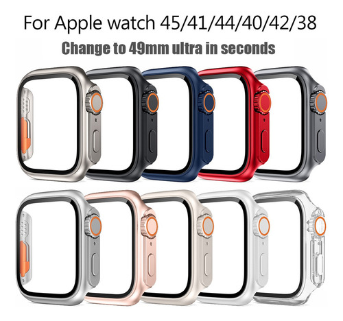 Funda Y Cristal Para Apple Watch Band Series 8 7 Upgrade To