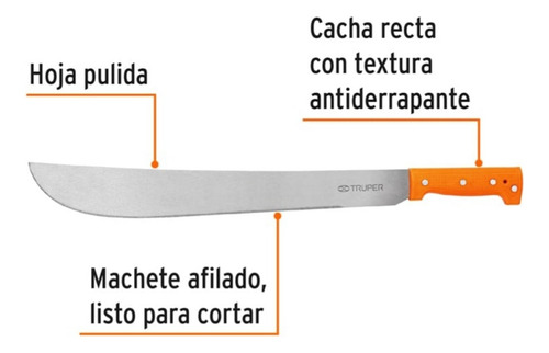 Juego De 3 Machetes De 24 Cacha Naranja Totalmente Nuevos ! (Usado)