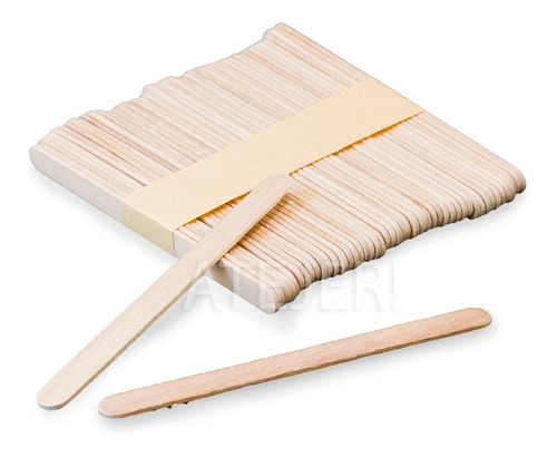 Imagen 3 de 4 de Palitos De Helado Para Maquetaría X 50 Unid Color Madera
