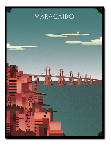 #1658 - Cuadro Decorativo Venezuela Maracaibo Puente Poster