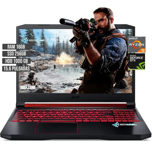 Portatil Acer Nitro Gamer Amd Ryzen 5 Nvidia Gtx 1650 4gb Env o