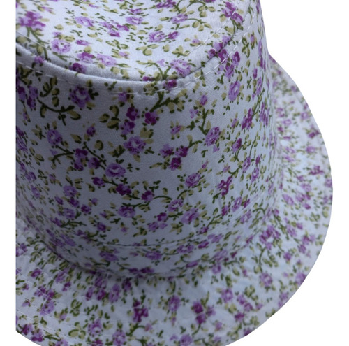 Sombrero Flores Lila Dandy Verano Cod1260