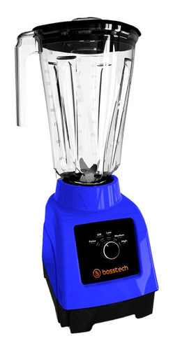 Licuadora Bosstech BSED-B3 2 L azul con vaso de plástico 120V