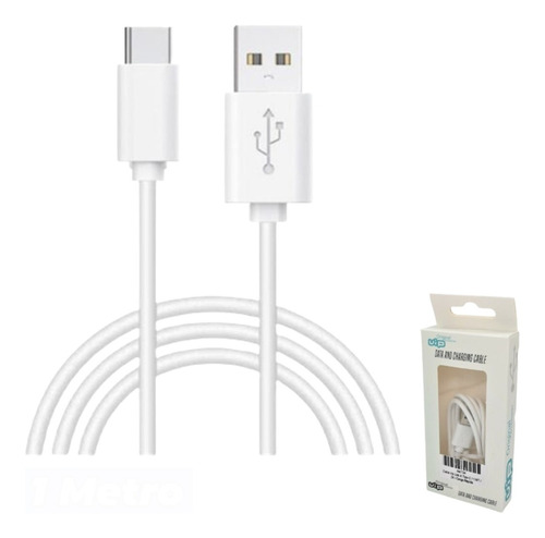 Cable Blanco Vip Usb A Tipo-c / 1 Mt / 2a / Carga Rápida