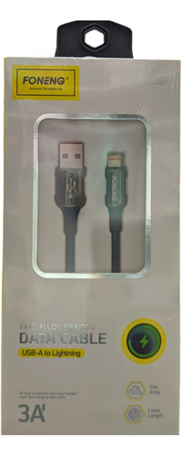 Cable Compatible iPhone Lightning Carga Rapida 3a