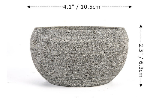 Charmman Shaving Soap & Cream Bowl For Men, Natural Granite