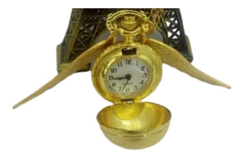 Reloj Bolsillo Golden Snitch Harry Potter Dorado Quidditch