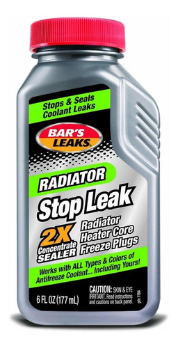 Bar's Leaks Radiator Stop Leak 2x Concentrado, 6 Oz.