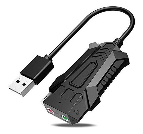 Tarjeta De Sonido Usb Mailiya Adaptador De Audio Adaptador D