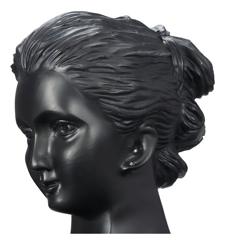 Soporte para joyas con forma de busto negro, soporte para joyas con forma de busto