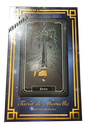 Mazo Cartas Tarot Marsella + Caja Madera Decorada(2 Colores)