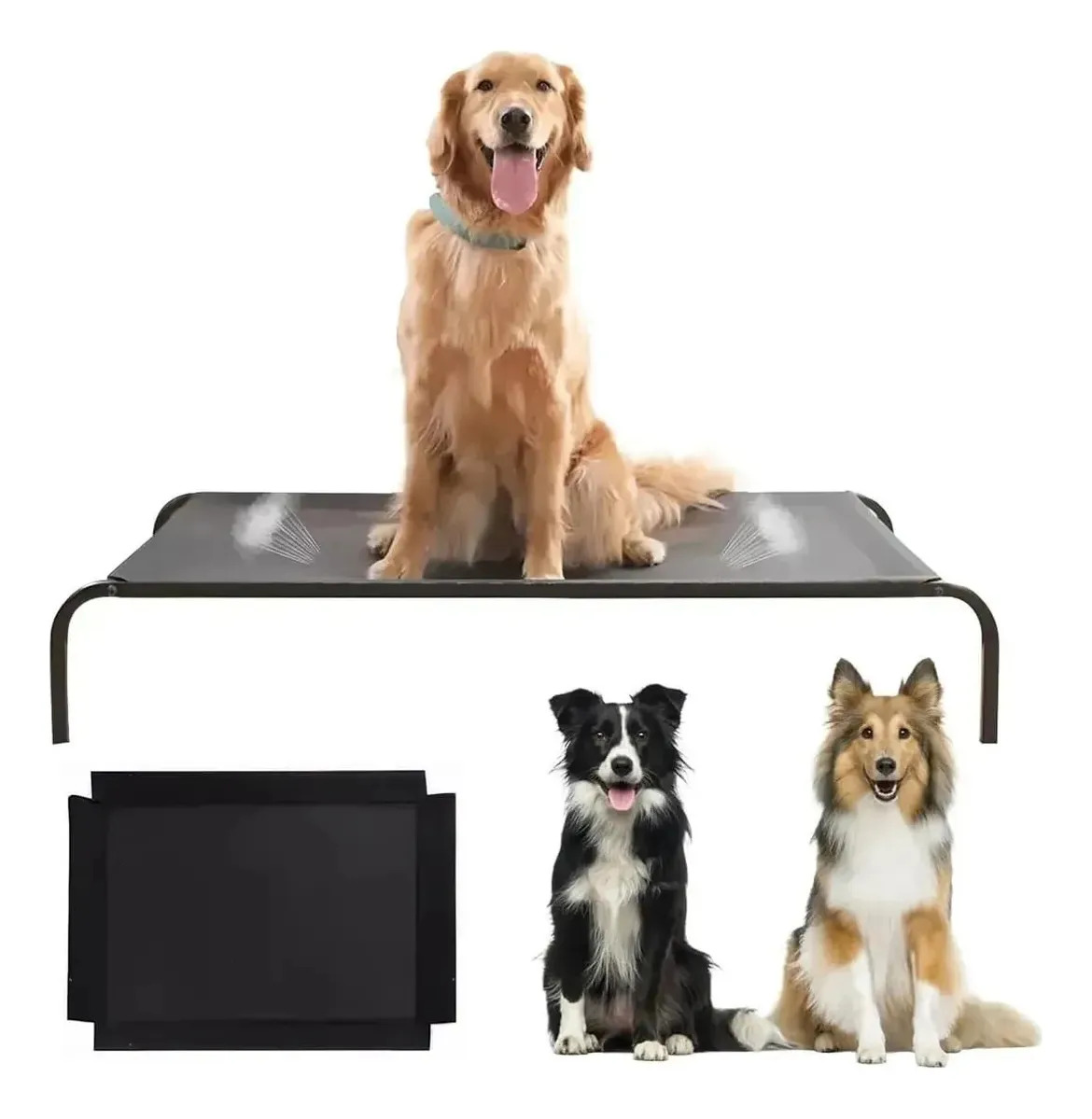 Cama Suspensa Elevada Pet Cachorro 90x60x16cm Tamanho M