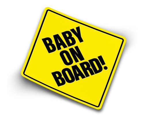 Baby On Board Sticker Vinil Adhesivo Auto Señalética