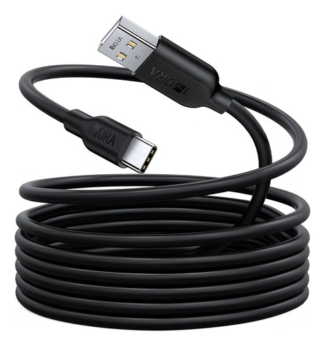 Cable Usb Tipo C 2 Metros 2.1a Carga Y Datos Compatible Sams Color Negro