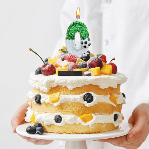Velas Con Números De Cumpleaños, Velas Con Purpurina Para Fú